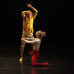 Harrison Ritchie-Jones & Claire Leske in Prue Lang's A Signature Species of Semblance.  Photo: Jeff Busby.